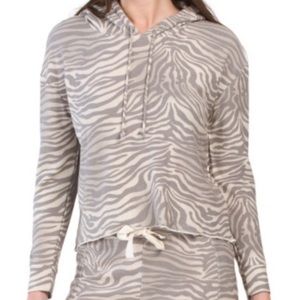 NWT Chaser Zebra Hoodie Sweatshirt